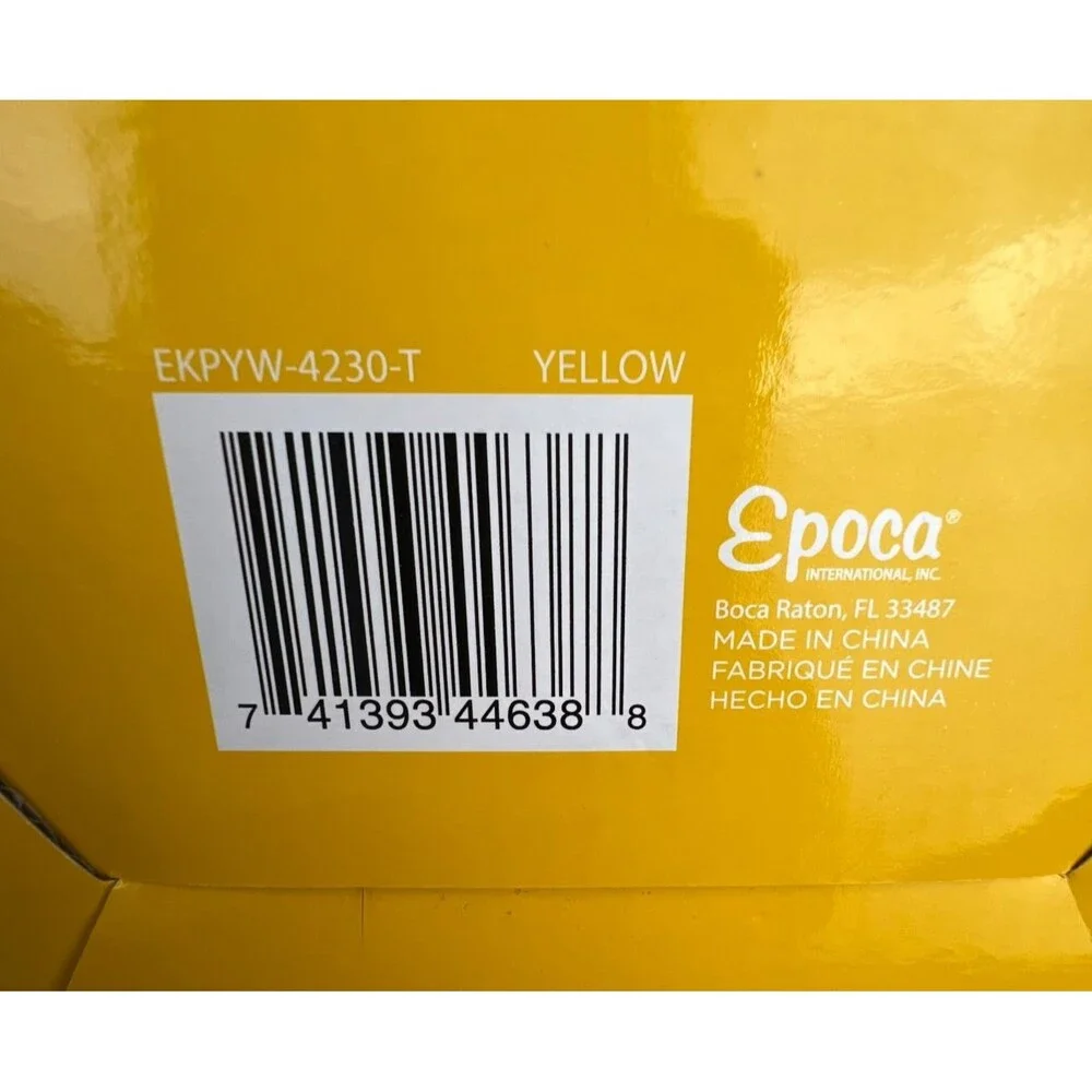 Ecolution Micro-Pop Popcorn Popper 3Qt Yellow GLASS Microwave BPA Free